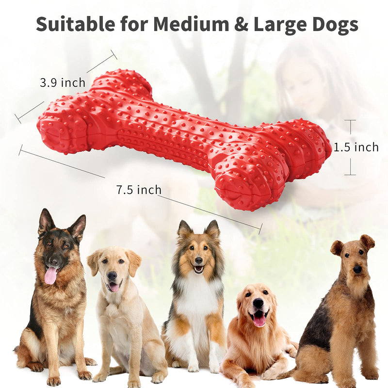 Dog Chew Toys for Aggressive Chewers, Interactive Squeaky Dog Toys, Indestructible Dog Toys for Medium Large Dogs - PawsPlanet Australia