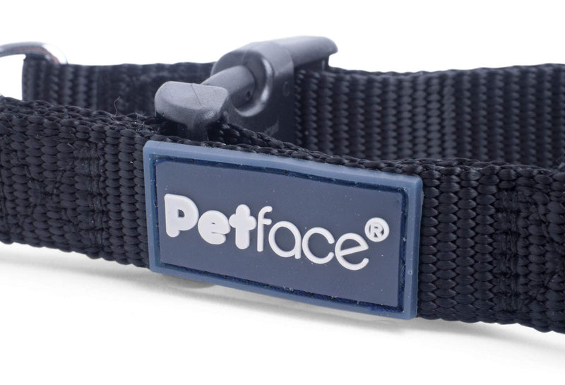 Petface Padded Nylon Dog Harness, Medium, Black - PawsPlanet Australia