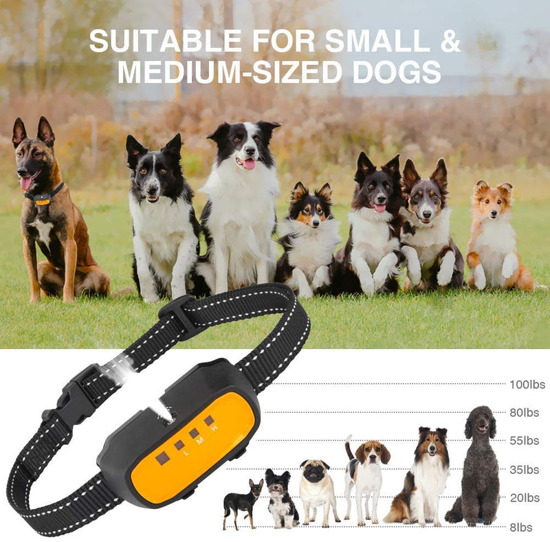 Citronella Dog Training Collar, (Not Include Citronella Spray) Spray Dog Bark Collar Humane Safe No Shock Anti-Bark Collar Stop Barking Rechargeable Orange-with remote - PawsPlanet Australia