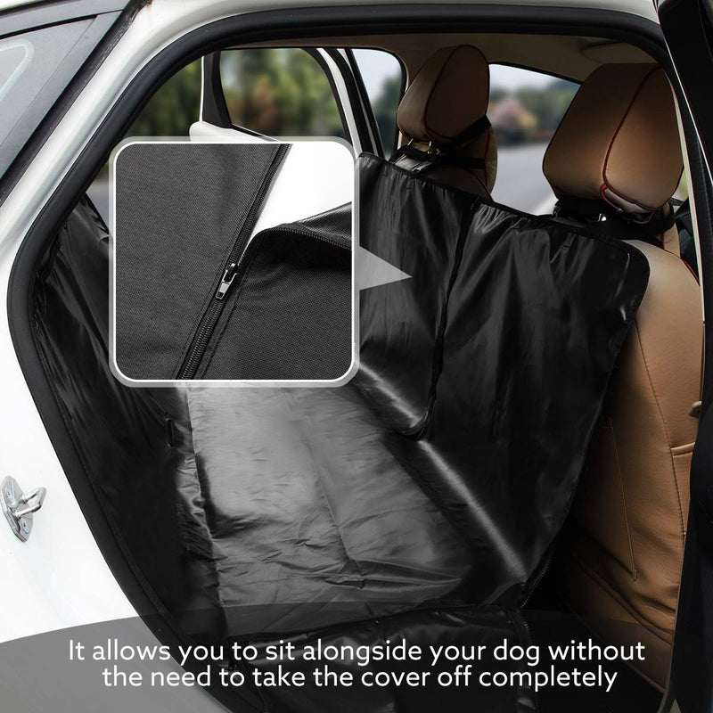 Tech Traders Dog Seat Cover, Dog Rear Car Seat Cover Black, Waterproof & Scratch Proof Pet Seat Cover, Hummock,Universal Size for All Cars Truck SUV - PawsPlanet Australia