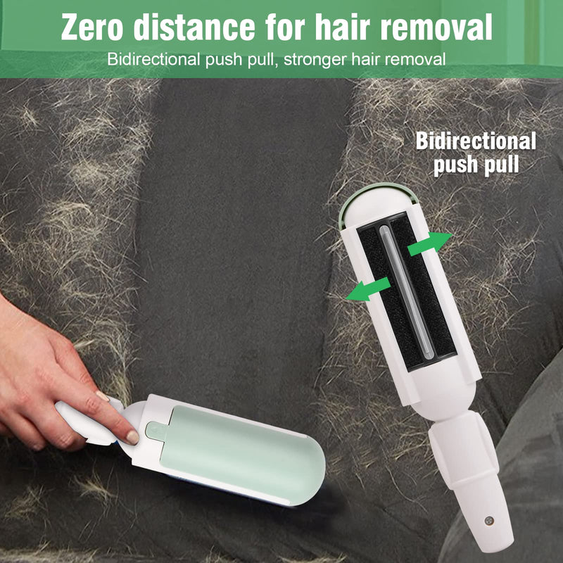 Pet hair remover brush for lint remover, reusable lint roller, pet hair remover, quick and easy removal of dog hair, cat hair for clothing, bedding, sofa (white). - PawsPlanet Australia