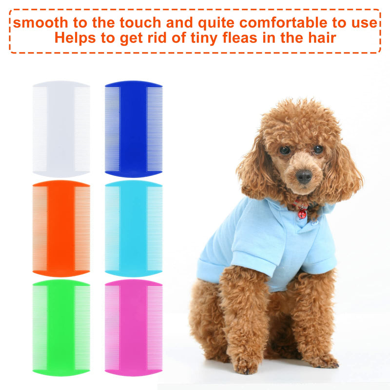 Cobee Flea Lice Comb Set for Dogs, 12 Pieces Cat and Dog Grooming Comb Double-Sided Combs for Removing Tear Traces - PawsPlanet Australia