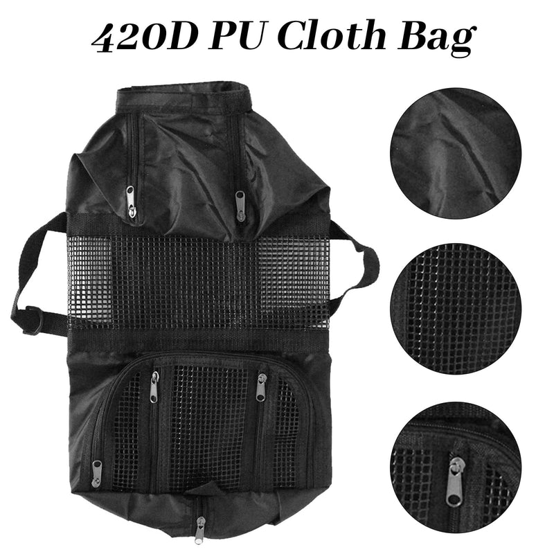 Yuehuamech Cat Grooming Bag Pet Restrack Bag Nail Clipping Cleaning Trimming Bags Anti-Lead Scratch-Resistant Mesh Bag for Cutting Nails Bathing Ride - PawsPlanet Australia