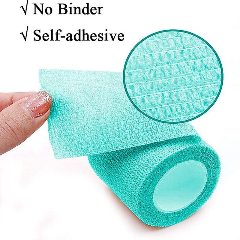 kathson 2“ × 8 ”Vet Wrap Tape Veterinarian Self Adhesive No Chew Bandage Wound Dressing Medical Bandage Gauze for Animals Pets Dogs Cats Horses Ear Feet Paw Tail Injury - PawsPlanet Australia