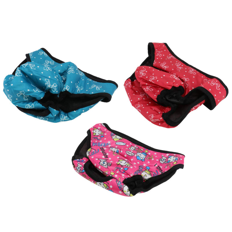 UEETEK 3pcs Dog Diaper Pet Physiological Pants Washable Dog Sanitary Shorts Panties Menstruation Underwear Briefs Female Dog Underpants Nappy XXL - PawsPlanet Australia