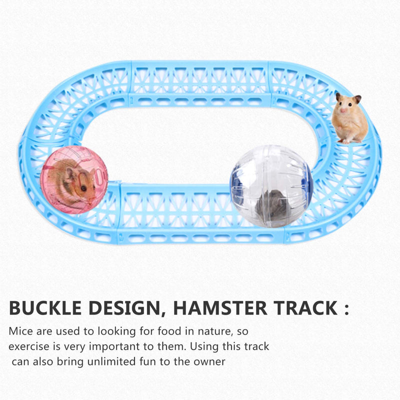 POPETPOP 1 set Hamster Exercise Toys Track Toy Small Animal Pet Track For Small Pets Hamsters Gerbils Mice - PawsPlanet Australia