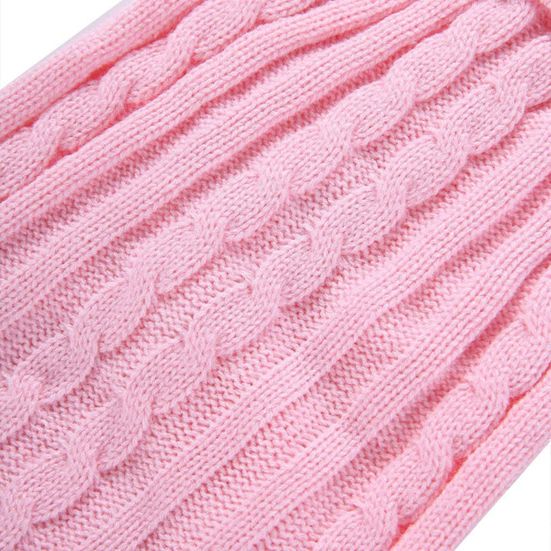 [Australia] - CHBORCHICEN Small Dog Sweaters Knitted Pet Cat Sweater Warm Dog Sweatshirt Dog Winter Clothes Kitten Puppy Sweater X-Small Pink 