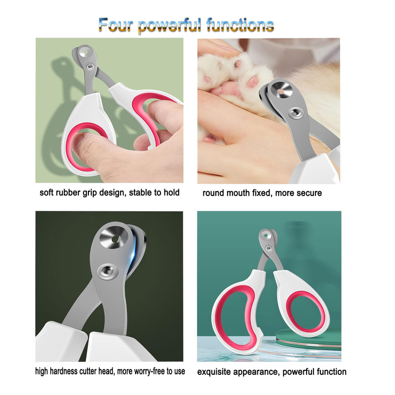 Stainless Steel Pet Grooming Comb Pet Comb Claw Scissors Cats Professional Cat Nail Scissors Claw Scissors for Cats & Dogs, Removes Knots Dogs Small Cats Claw Trimmer - PawsPlanet Australia