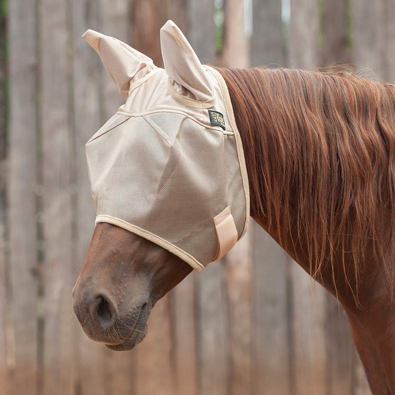 Cashel Econo Horse Fly Mask, Standard with Ears, Yearling/Large Pony - PawsPlanet Australia