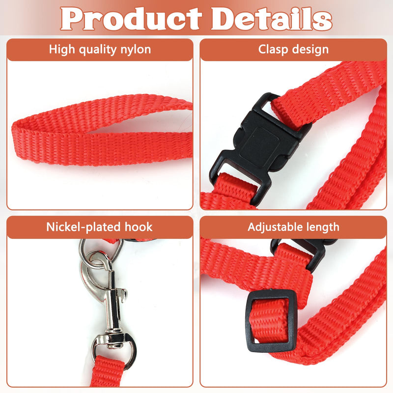 Zuroki Pack of 2 cat harnesses, cat harness with leash, escape-proof, adjustable cat harness, cat leash, cat harness, escape-proof adjustable, cat vest kitten - red + black - PawsPlanet Australia