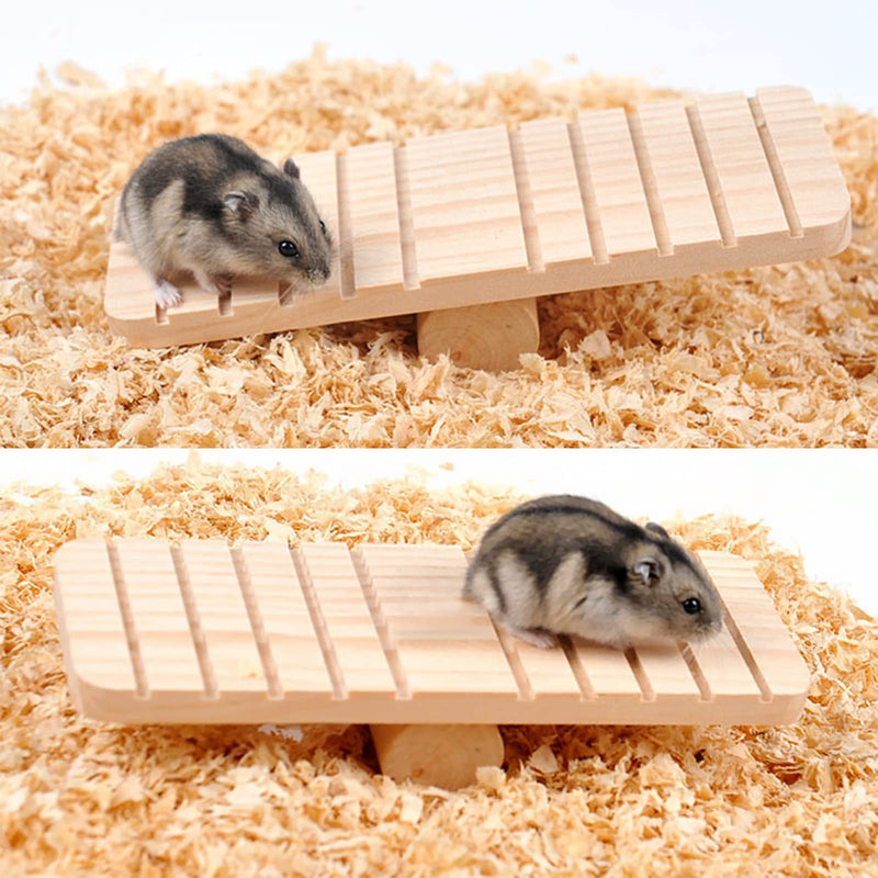 Hamster Chew Toys, Pack of 9 Hamster Toys Natural Pine Wood, Small Animals Chew Toys, Molar Toys Wooden Exercise Bell Roll Toy Accessories for Guinea Pigs Chinchillas Gerbils - PawsPlanet Australia