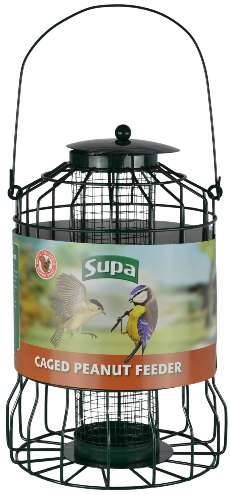 Supa Wild Bird Caged Peanut Feeder, Deters Squirrels And Larger Birds Such As Doves & Pigeons. - PawsPlanet Australia