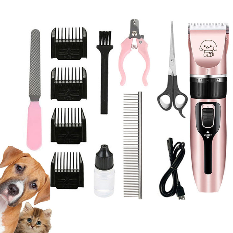 CINY Professional Pet Dog Shaving Machine, Suitable for Charging Electric Hair Trimmer for Cats and Dogs, Professional Wireless Pet Hairdresser Grooming Kit - PawsPlanet Australia