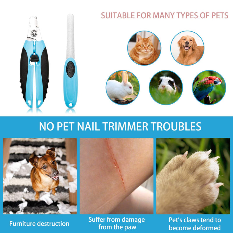 Kasimir Professional Claw Scissors for Dogs and Cats Stainless Steel Claw Care in Pet Salon - Claw Cutter Claw File Claw Pliers with Safety Protection for Large & Medium Pets Model B - PawsPlanet Australia