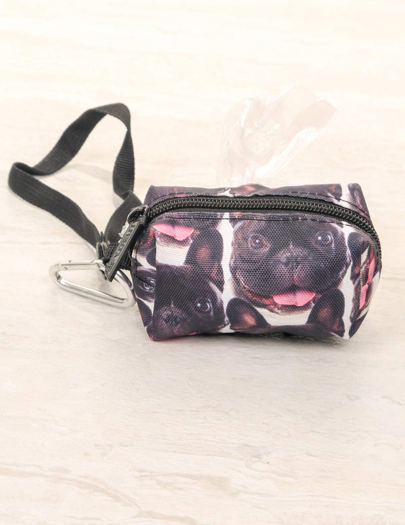 [Australia] - Fydelity poopyCUTE- Doggy Poop Waste Bag Dispenser for Fashionably Cute Owner and Dog Breed,Puppy Supply|Women Luxury Fashion Style, On Leash Holder Clip for Bag/Travel/Walking/Treat/Key FYDELITY- PoopyCute- POOCHIFER French Bull Dog Black 