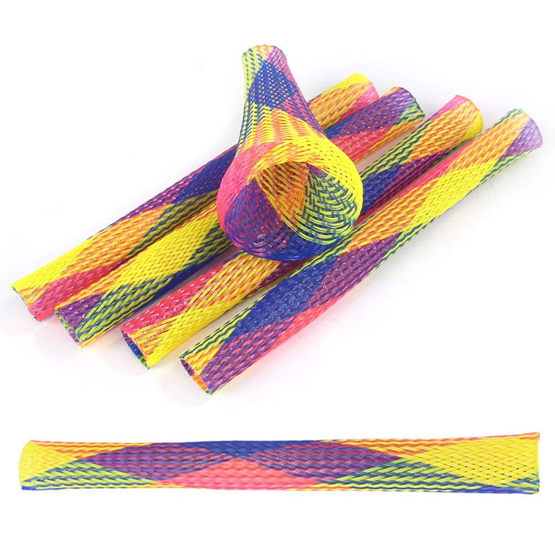 GLOBALDREAM Cat Flexible Tube Toy, 18 Pcs Colorful Spring Cat Toy Nylon Mesh Tube Springs Cat Toys Kitten Nylon Toys for Cat Kitten Pets - PawsPlanet Australia