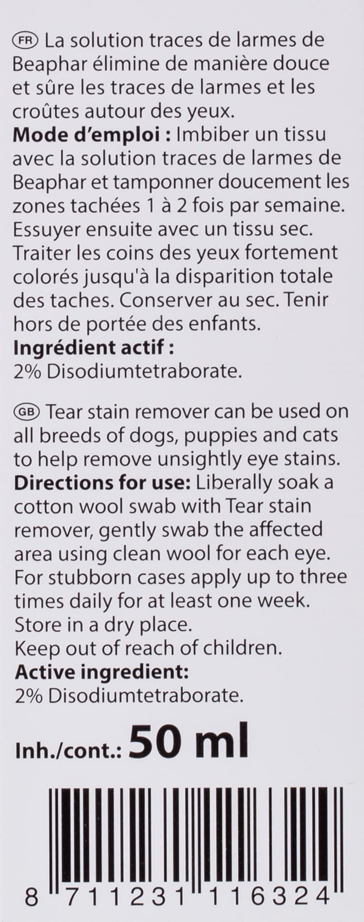 Beaphar Tear Stain Remover - PawsPlanet Australia