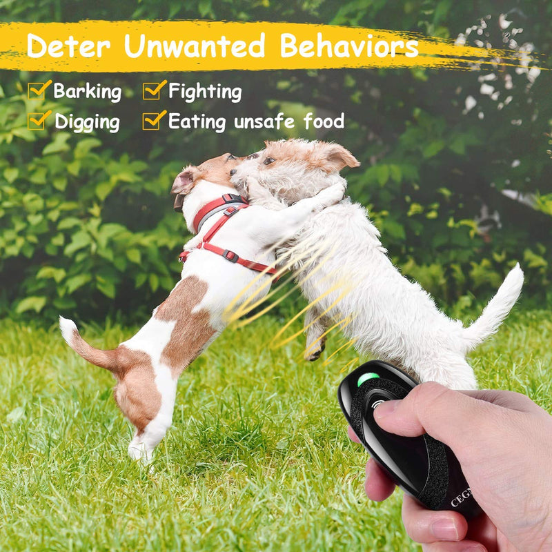 CEGNO Anti Barking Device, Ultrasonic Dog Barking Deterrent Device, Bark Control for Small Medium Large Dogs Indoor Outdoor, Control Range of 16.4 Ft, Wrist Strap LED Indicate - PawsPlanet Australia