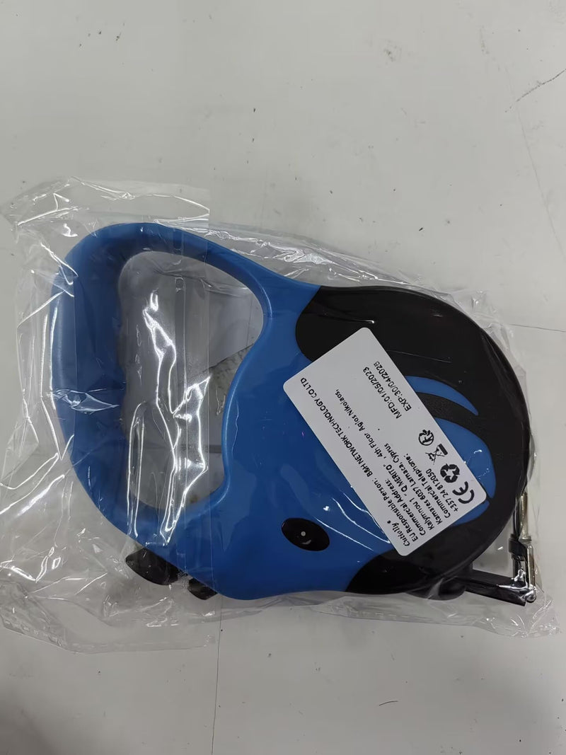 Extendable leash for dogs, retractable dog leash 5 m, retractable dog leash, dog leash, retractable dog leash, retractable dog leash with handle, dog leash, tangle-free retractable dog leash… blue-5m - PawsPlanet Australia