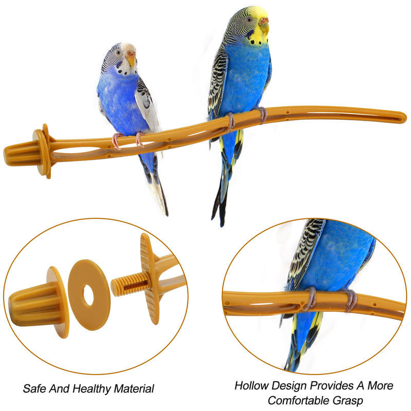 Bird Perches for Cage Parrot Plastic Standing Toys 6pcs for Small Parakeets/Barred Parakeet/Thrush?Bird Perches 8.7 inch? - PawsPlanet Australia