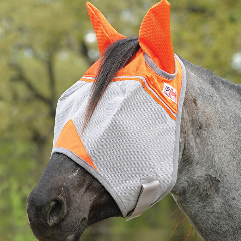 Cashel Crusader Horse Fly Mask Orange - PawsPlanet Australia