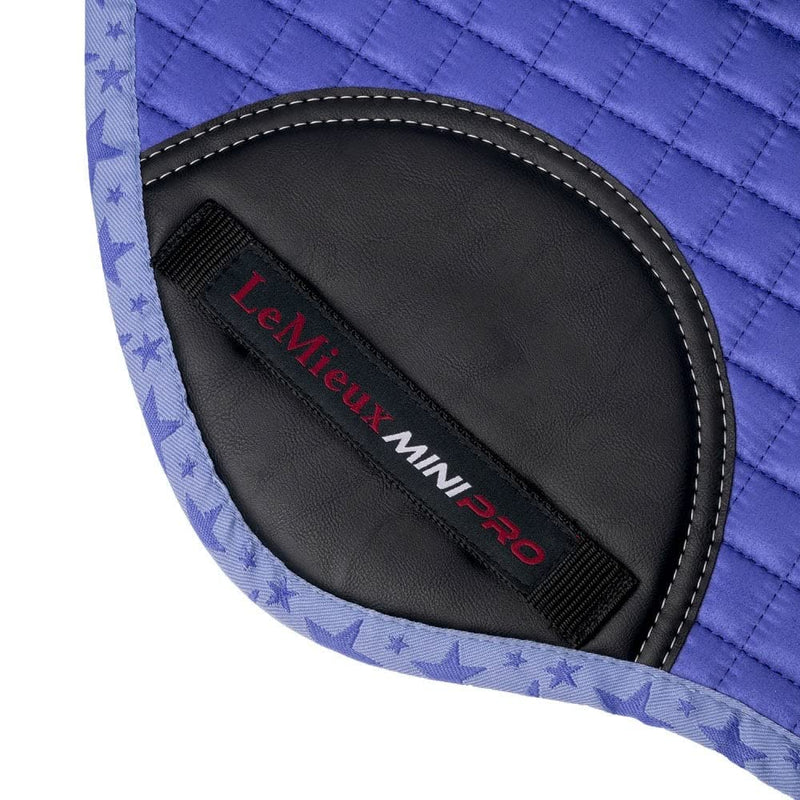 LeMieux Mini Jump Horse Riding Suede Square Saddlepad - Bluebell - PawsPlanet Australia