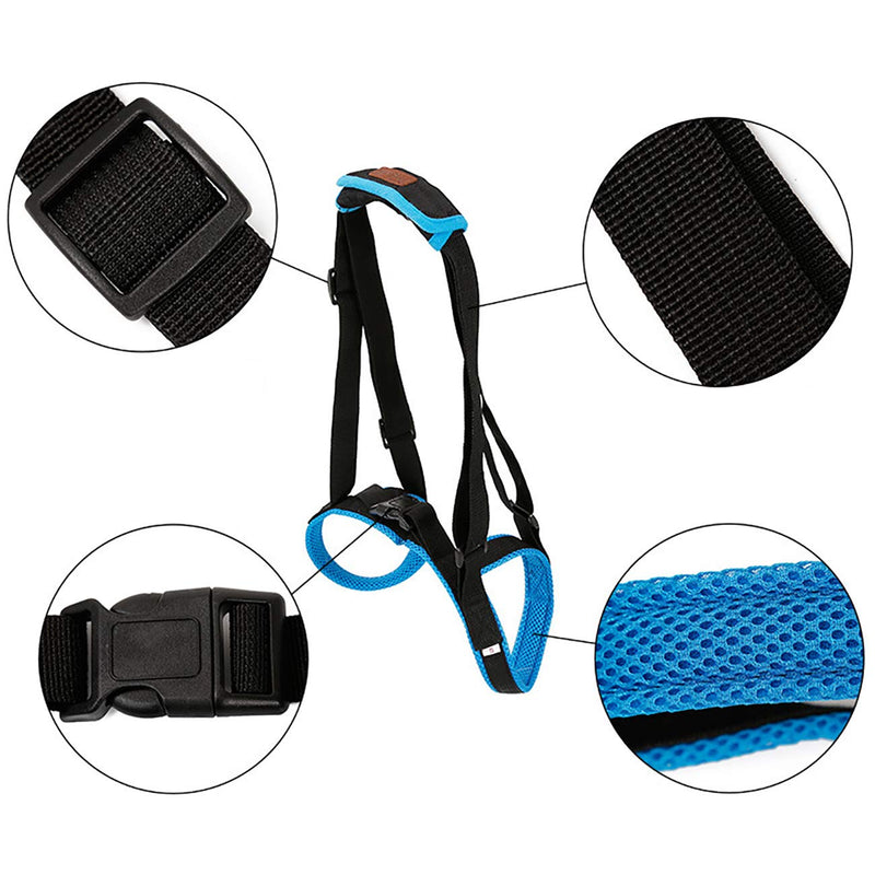 [Australia] - Uheng Pet Dog Canine Sling Dog Lift Harness - Dog Leg Brace Adjustable Straps for Hind Back Leg - Help Em Up Support Balance Harness for Large Arthritis Rehabilitation Dogs Breed S 