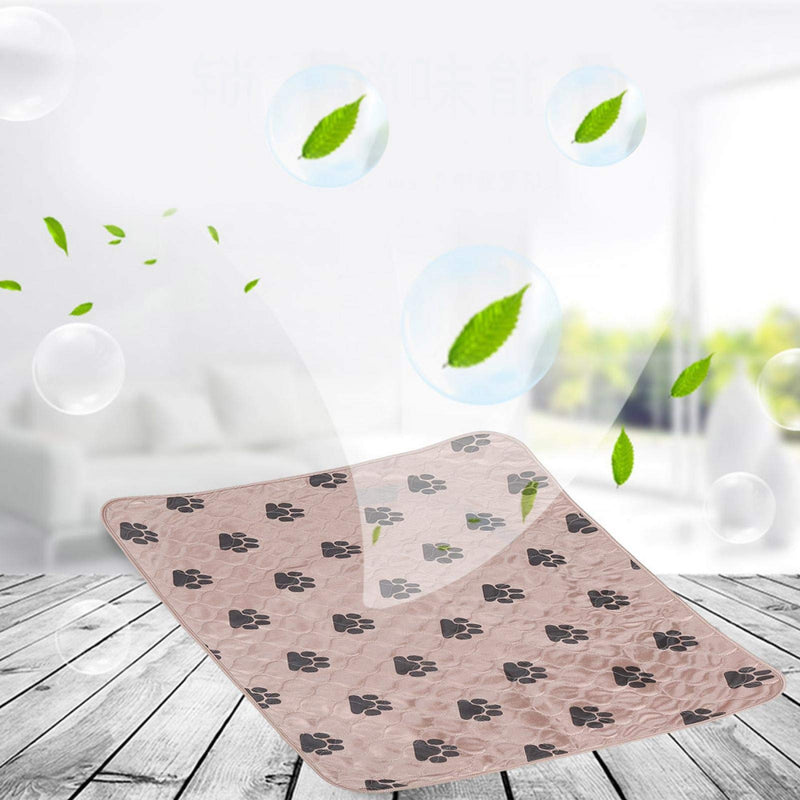 Liyeehao Pet Dog Pee Training Pad Urine Mat Reusable Washable Quick Absorb 3 Sizes(brown, 70 * 80cm) - PawsPlanet Australia