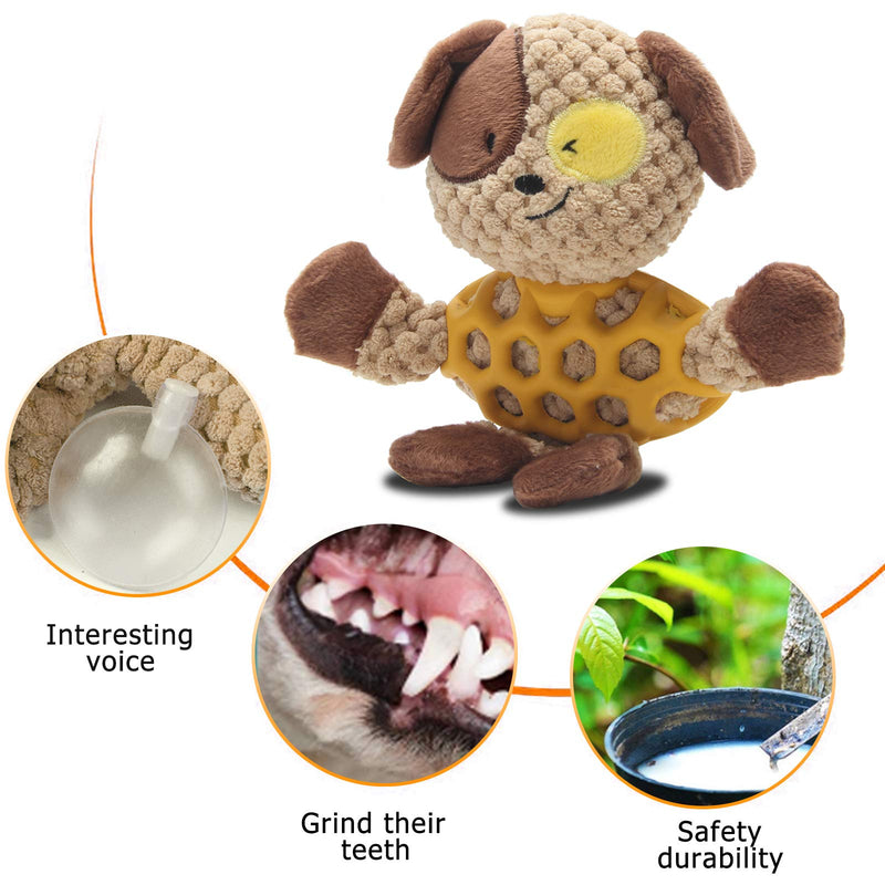 RBNANA Interactive Dog Toy, Dog Chewing Toy Teeth Cleaning Chew Interactive Trainning Dog Toy for Dog BRONZE - PawsPlanet Australia