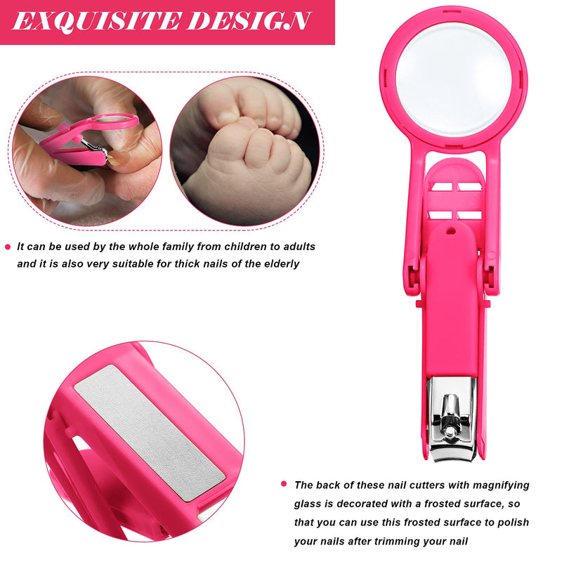 4 Pieces Pet Nail Cutter Trimmer with Magnifying Glass Nail Clipper Trimmer Small Animal Nail Clipper Toenail Clippers for Pet Hamster Hedgehog - PawsPlanet Australia