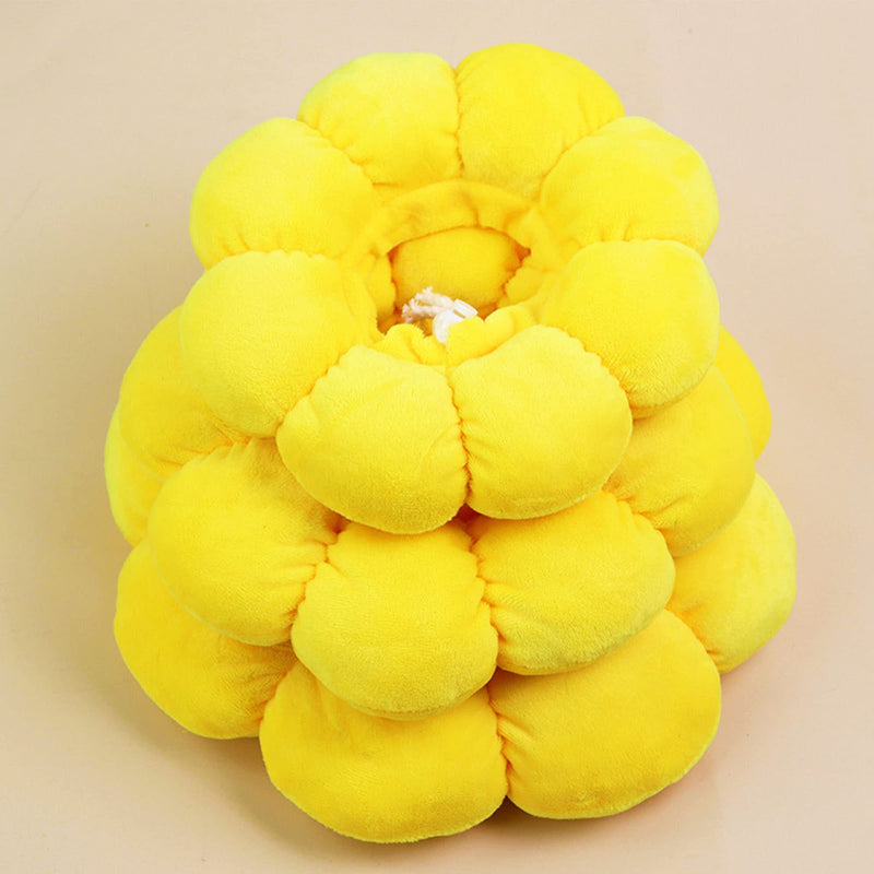 XSQD Neck Collar Cat Collar Soft Cat Protective Collar Anti Bite Safety Adjustable Protective Collar, Recovery After Surgery or Wound, Pets Small Dogs Kittens (M) Yellow M - PawsPlanet Australia