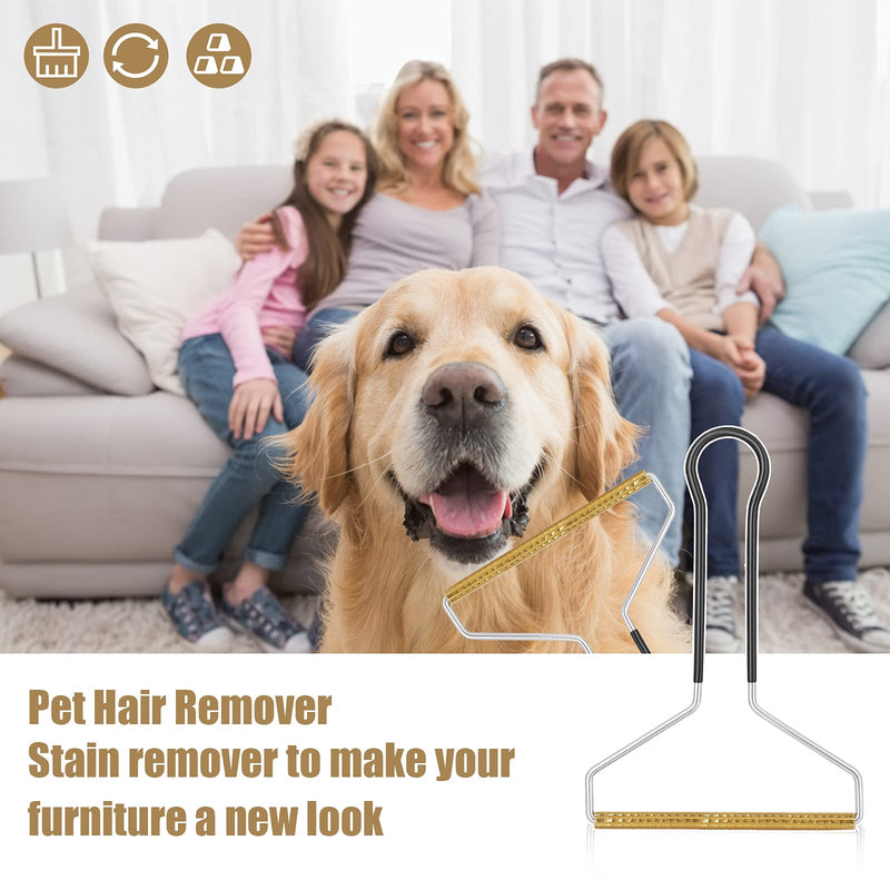 Molain Pet Hair Remover, Cat and Dog Hair Remover, Pet Hair Remover for Furniture (Black), 17.5 x 12.5 cm Black - PawsPlanet Australia