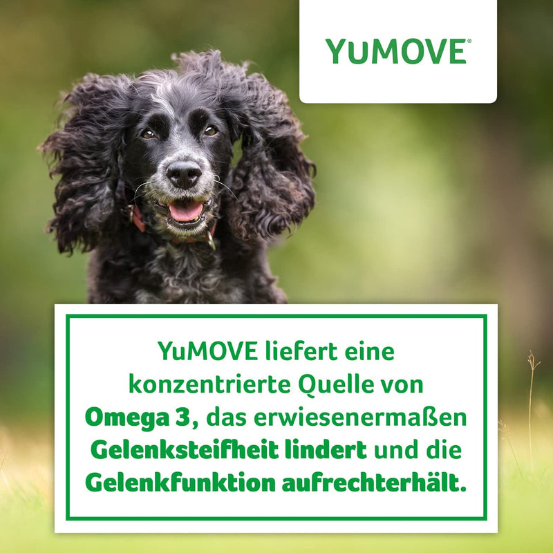 YuMOVE joint tablets for dogs with green-lipped mussel, glucosamine, chondroitin - hip and joint supplement for stiff adult dogs | 6 to 8 years | 120 tablets | Lintbells 120_tablets - PawsPlanet Australia