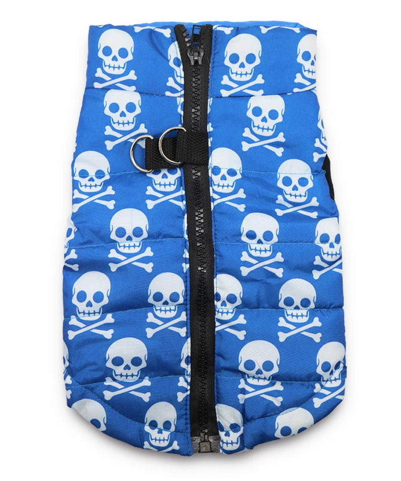 [Australia] - DroolingDog Dog Jackets Skull Dog Coat for Small Dogs, Pack of 2 X-Small (Under 3.3lb) 