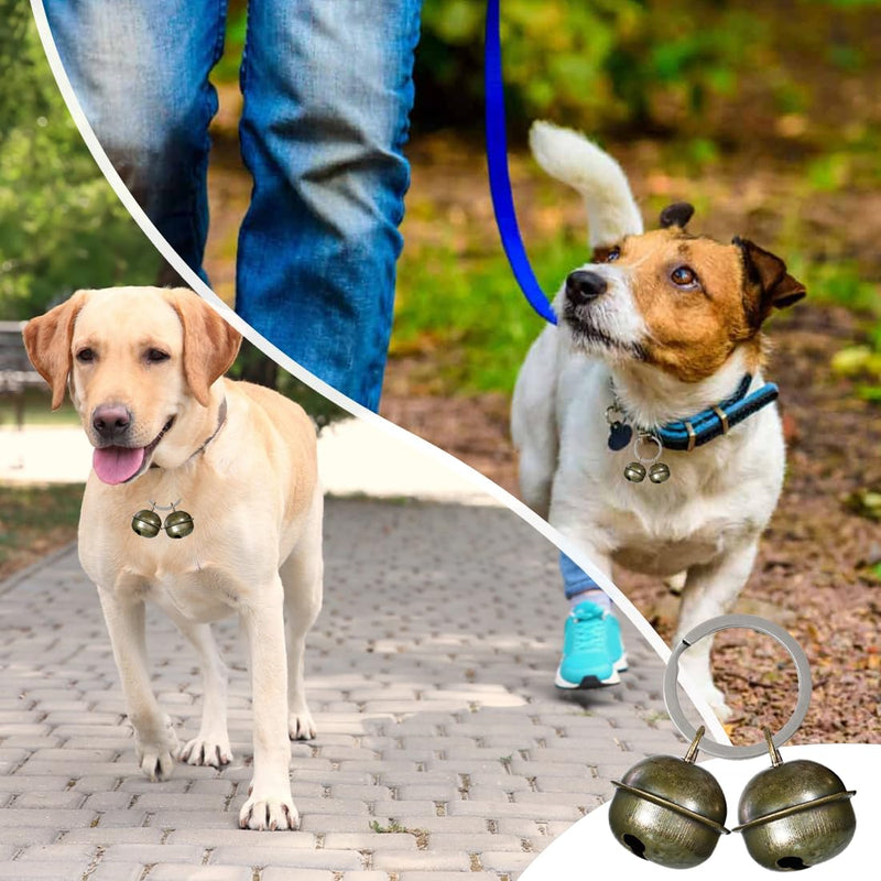 SSRDFU Extra Loud Bells for Cat and Dog - Pet Tracker Bell Dog Bell for Collar Pet Tracker for Black Cat Bell Collar Charm Pendant Bells - PawsPlanet Australia