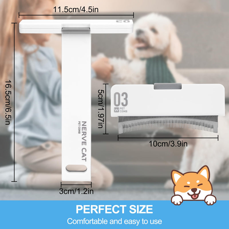 Pet brushes self-cleaning dog brush & cat brush undercoat brush for dogs and cats grooming and hair removal - PawsPlanet Australia