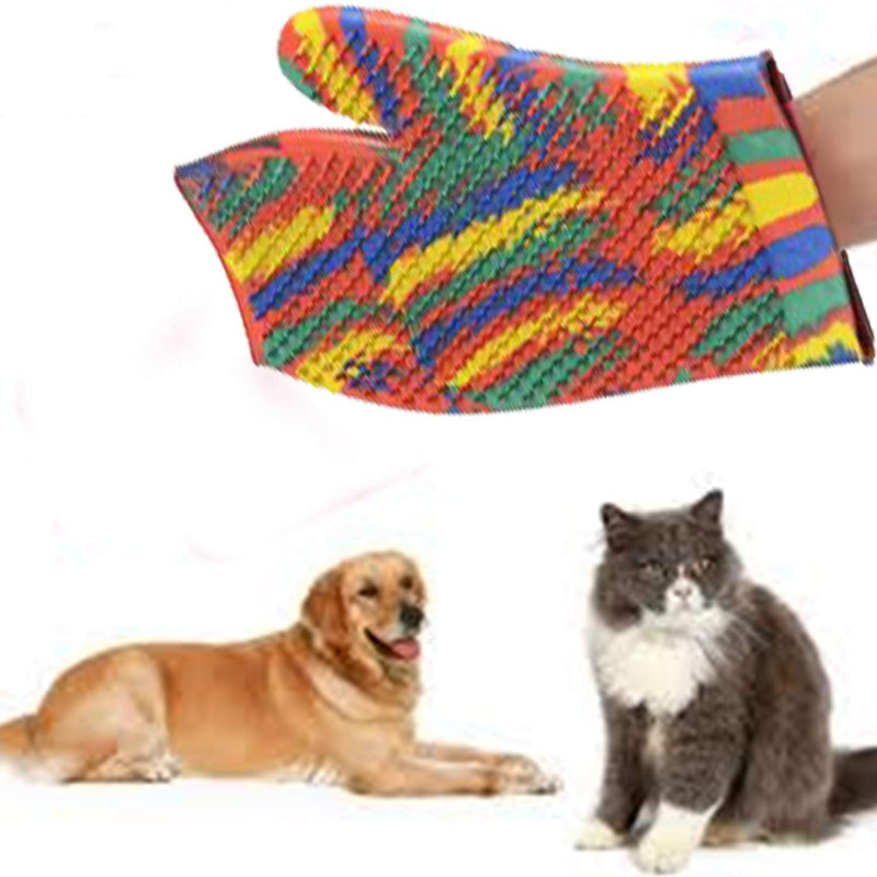 [Australia] - IndiaBigShop Pet Grooming Glove Brush for Dog and Cat Deshedding, Pet Grooming Glove, Cat Massager Glove, Animal Gloves, Horse Gloves, Dog Grooming Glove 