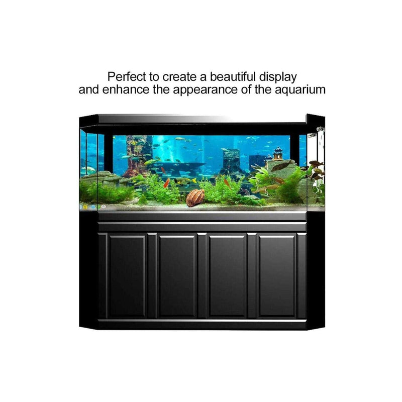 Undersea City Ruins Aquarium Poster, PVC Coral Aquarium Background Underwater Poster Fish Tank Wall Decorations Sticker 122*46cm - PawsPlanet Australia