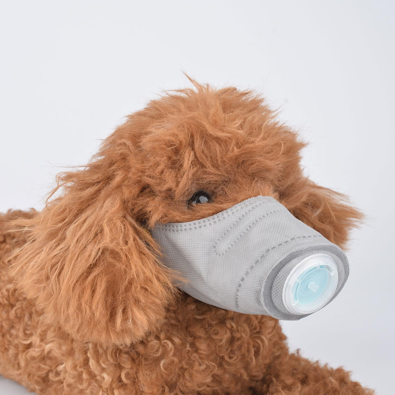 SJJH Dog Filter Muzzle, Pet Protective Respirator, Anti Dust Breathing Mask, Smog Filter 3pcs(S) Small - PawsPlanet Australia