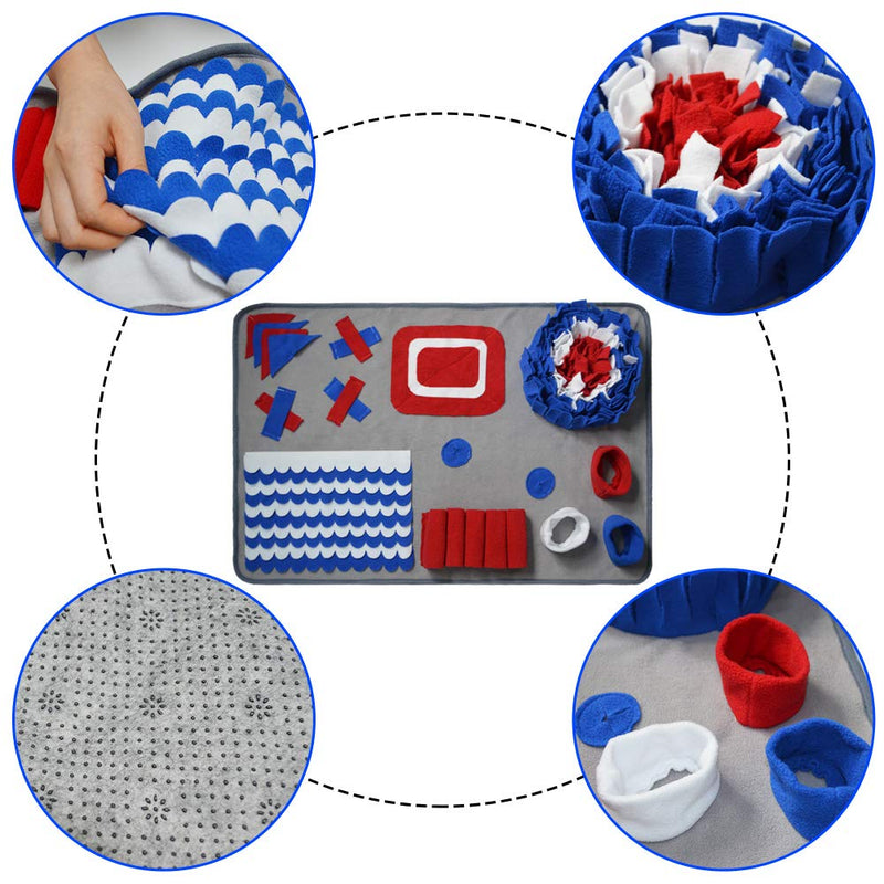 DQTYE Dog Snuffle Mat Pet Training Pad Puppy Feeding Rug Interactive Puzzle Anti-slip Blanket - PawsPlanet Australia