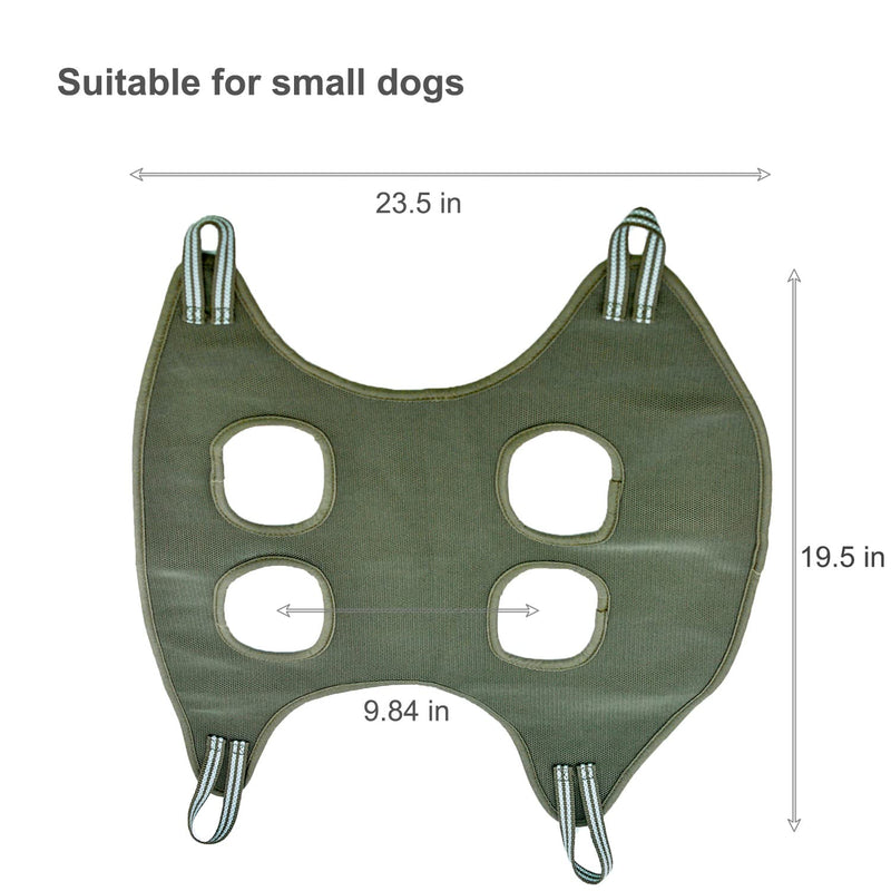 AKUATUZ Dog Grooming Hammock Breathable Restraint Harness Bag for Small Dogs Nail Trimming Bathing Assistant Pet Sling Carrier - PawsPlanet Australia