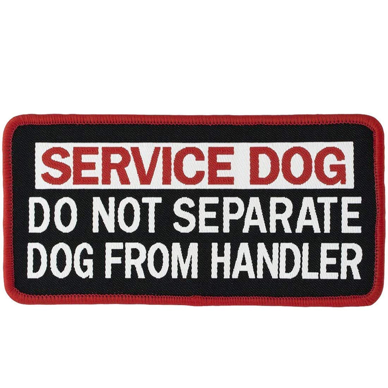 [Australia] - ODSP Service Dog Do Not Separate Dog from Handler, Not All Disabilities are Visible, Working Do Not Touch Emblem Embroidered Fastener Hook and Loop Backing Patches for Vests/Harnesses 