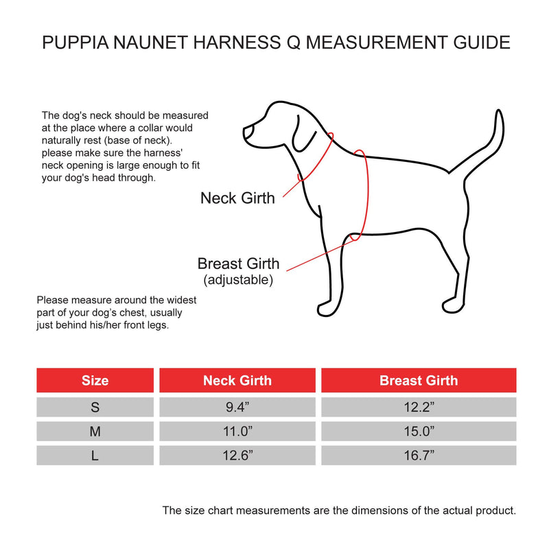 [Australia] - Puppia Naunet Harness Q Pink Large Puppia NAUNET HARNESS Q 