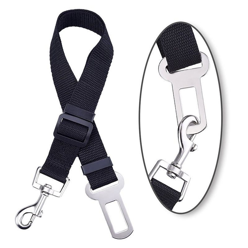 [Australia] - Magik 3 PCS Adjustable Pet Dog Cat Car Seat Belt Safety Leads Vehicle Seat Belt Harness Black 