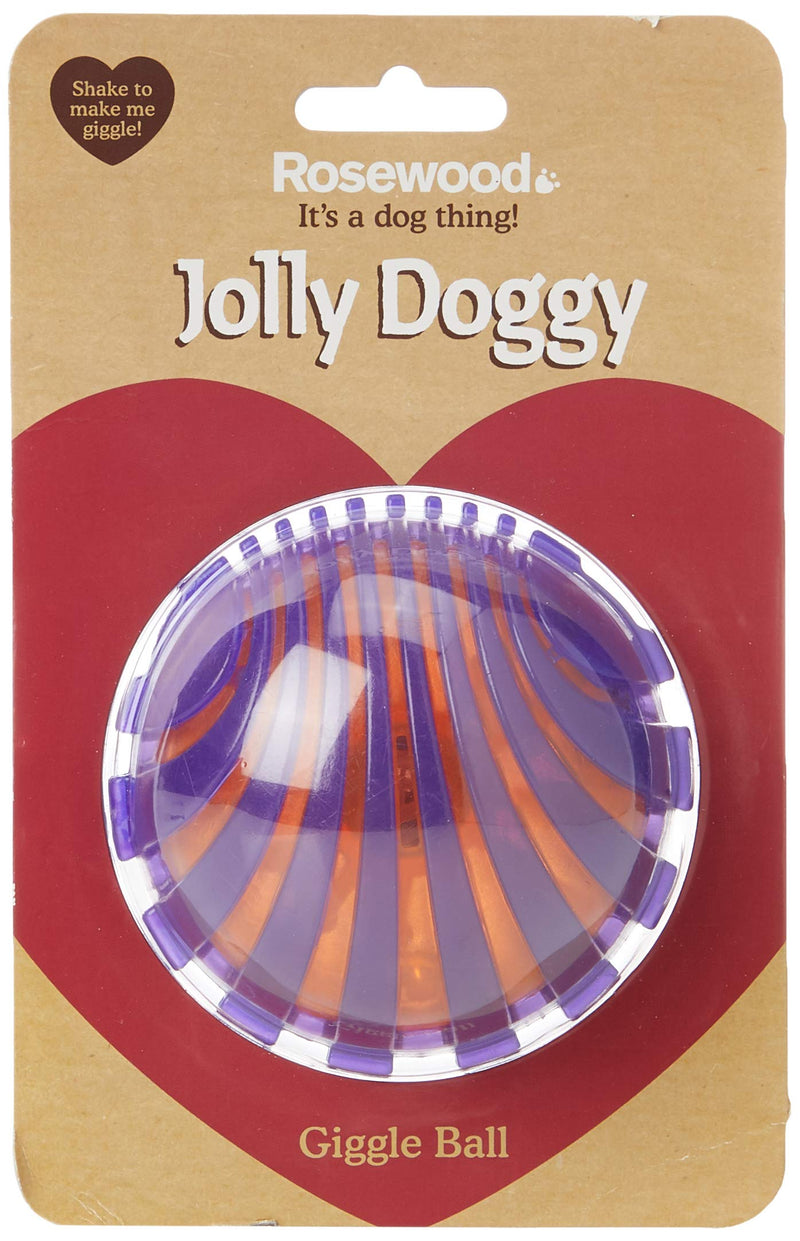 Rosewood Jolly Doggy Giggle Dog Toy Ball - PawsPlanet Australia