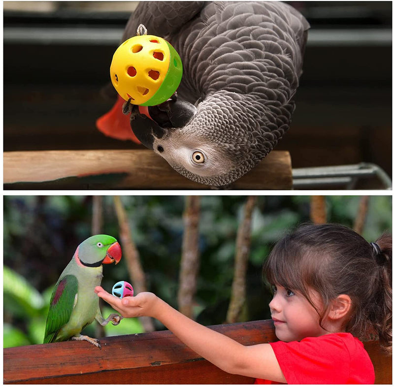 12-Pack Bird Parrot Toys, MQFORU Parrot Ladder Hanging Bell Swing Cage Toys- Budgie, for Budgerigar, Parakeet, Conure, Finches, Cockatiel, African Grey Parrot - PawsPlanet Australia