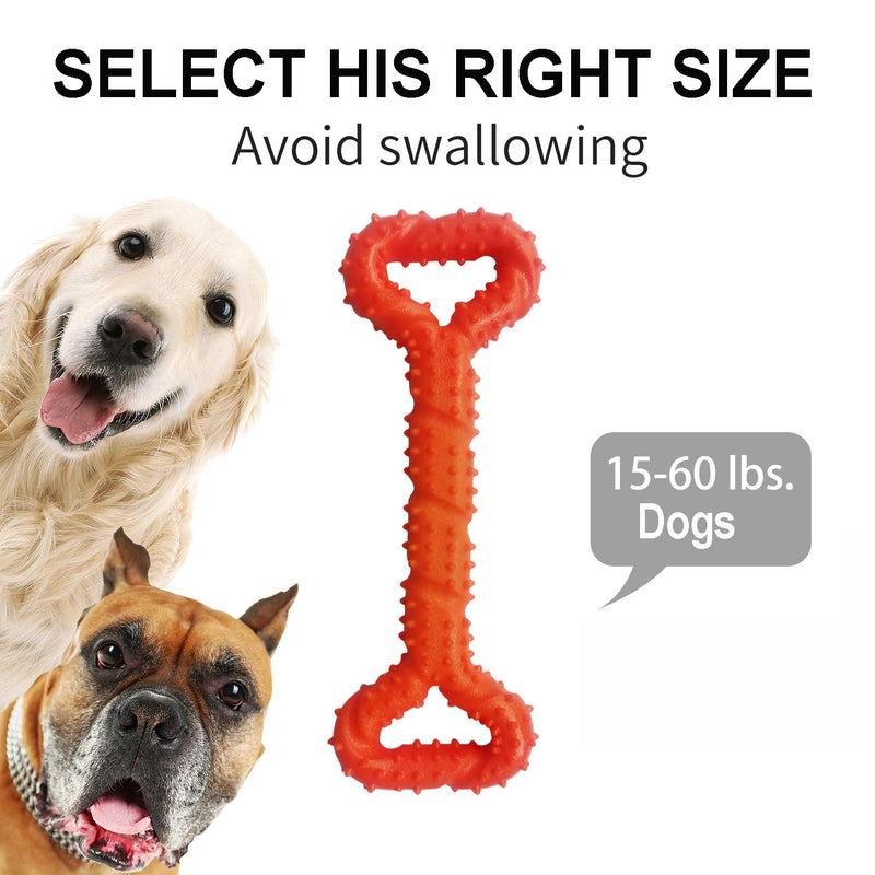 Auoinge Dog Chew toys for Aggressive Chewers, Strong Dog toys Indestructible for Boredom TPR Dog Teeth Cleaning Toys for Medium Large Dogs 13 Inches - PawsPlanet Australia