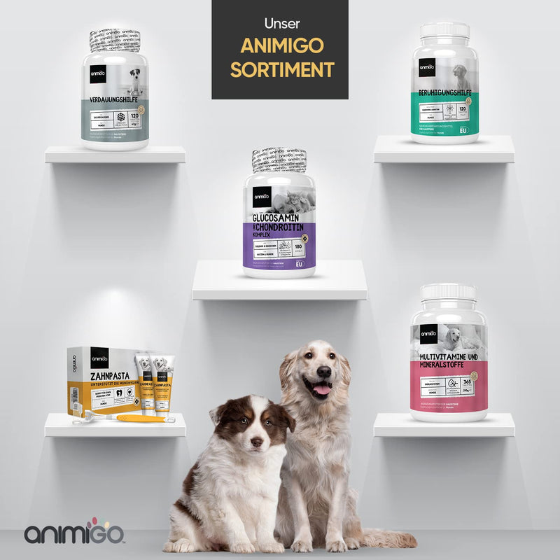 Animigo dog toothpaste against tartar and bad breath 200g - incl. dog toothbrush & finger toothbrush - teeth cleaning set with natural ingredients for teeth and gums - dog dental care set toothpaste - PawsPlanet Australia