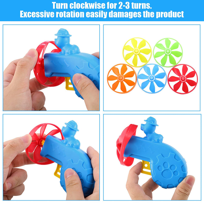 15 Pieces Cat Fetch Toys Colorful Flying Propellers Cat Chasing Flying Propeller Cat Playing Toy for Interactive, Exercising, Training, Hunting, Chasing, Batting, 5 Colors - PawsPlanet Australia