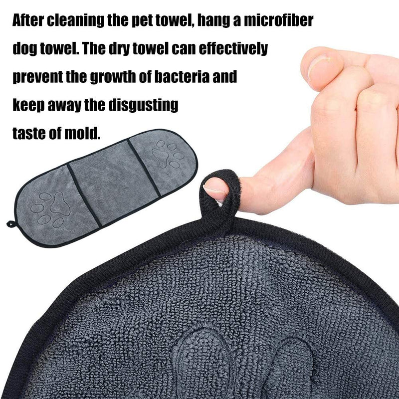 Microfiber Dog Towel, NALCY 2 Pcs Super Absorbent Towel, Dog Towel, Dog Beach Towel, Dog Absorbent Towel, for Dog Cats, Unique Design Pet Bath Towel, for Small and Medium Dogs - PawsPlanet Australia